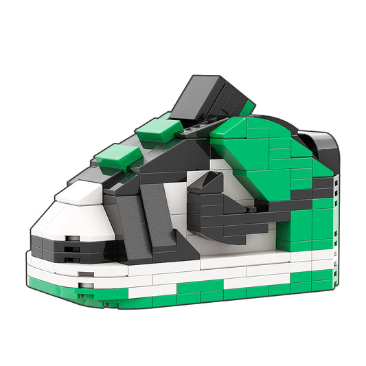 Small Size "SB Classic Green" Sneakerbricks with Mini Figure