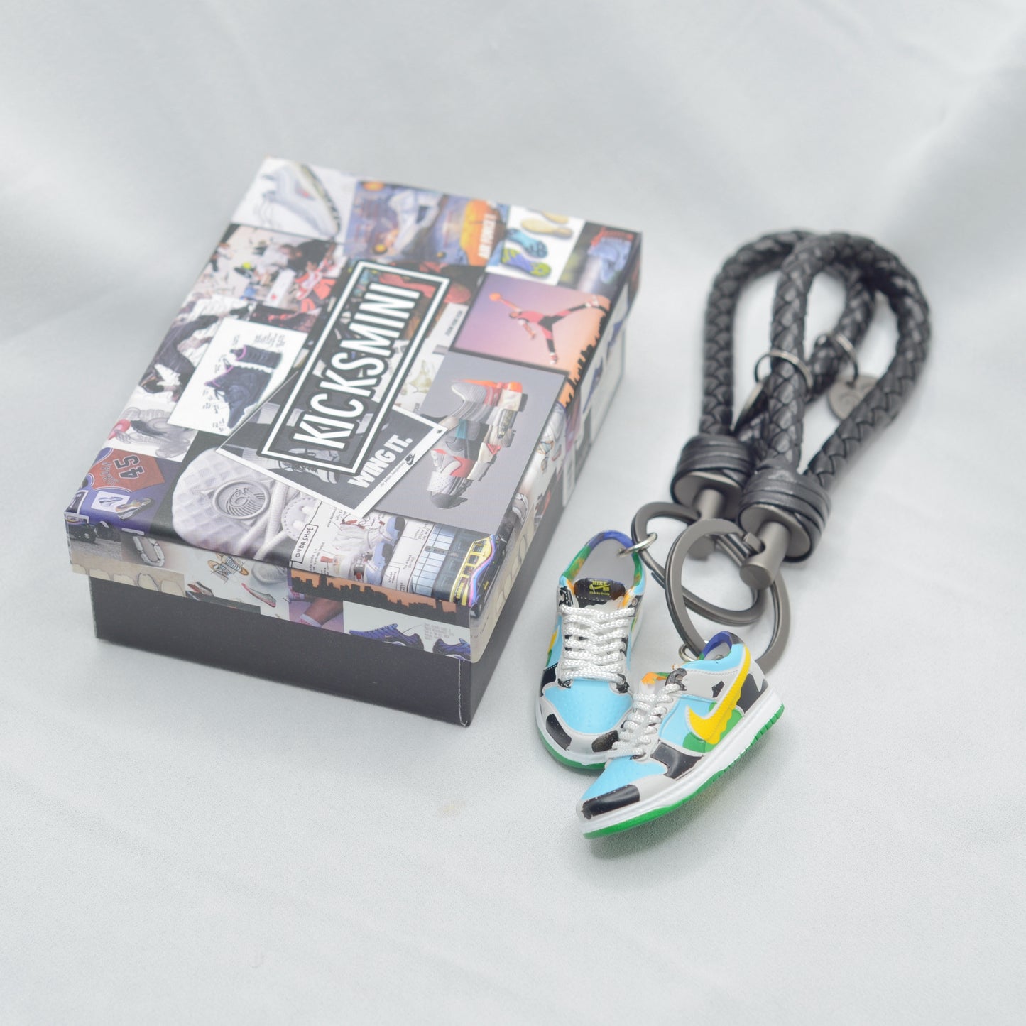 3D Mini Sneakers Schlüsselanhänger Seil mit Box und Tasche
