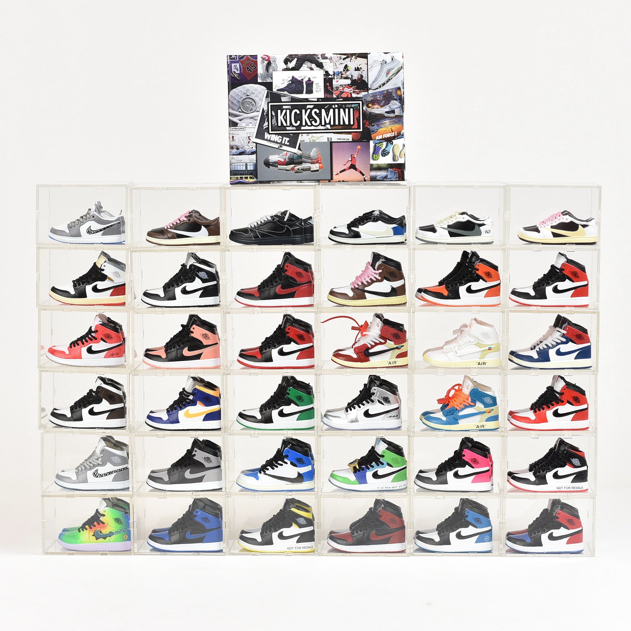 On Sales Now AJ1 Mini Sneakers Collection with Display Case HYPEBRICKZ