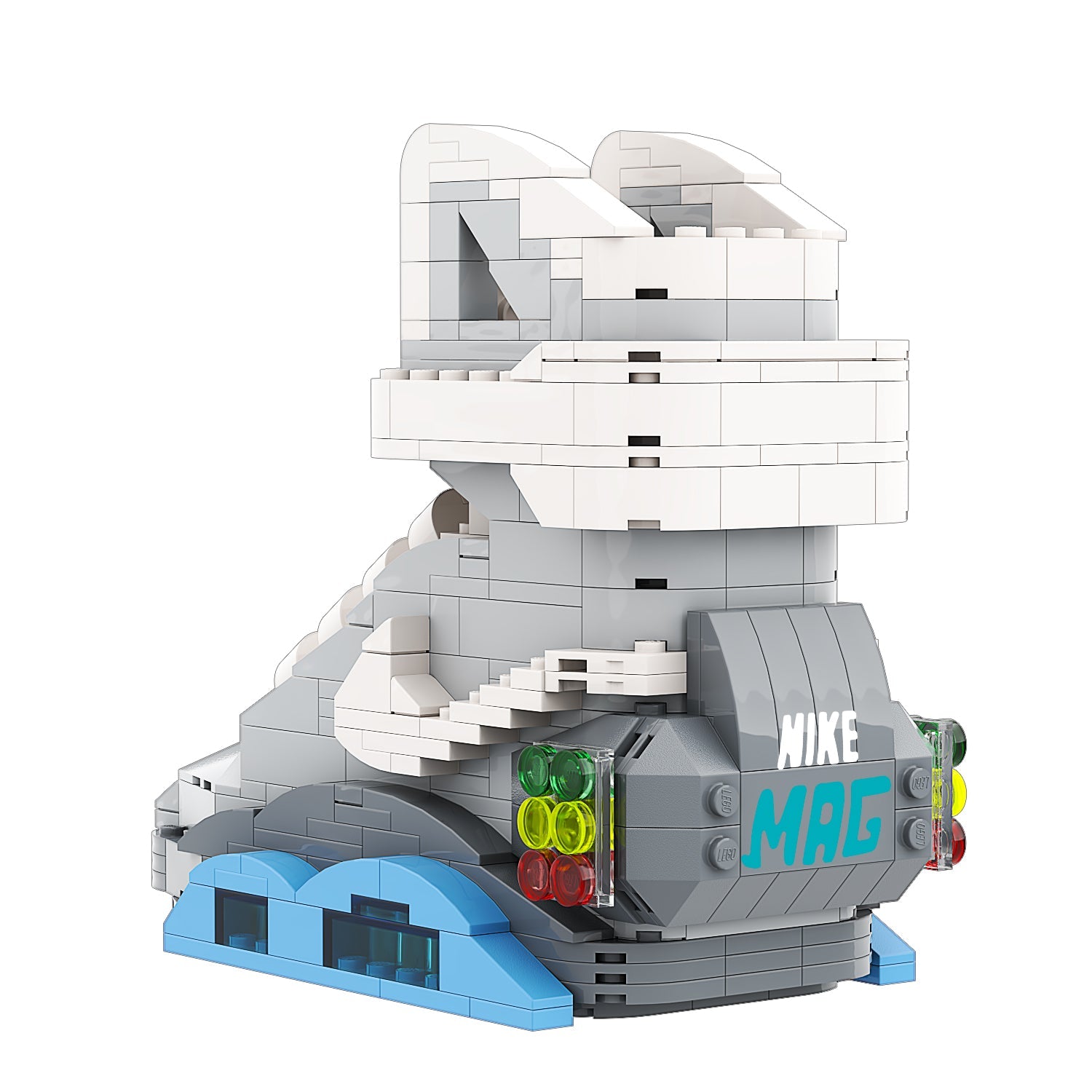 REGULAR Air Mags Back to the Future Sneakerbricks with Mini Figure HYPEBRICKZ